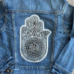 Customized with Ahimsa Hand Denim Jacket